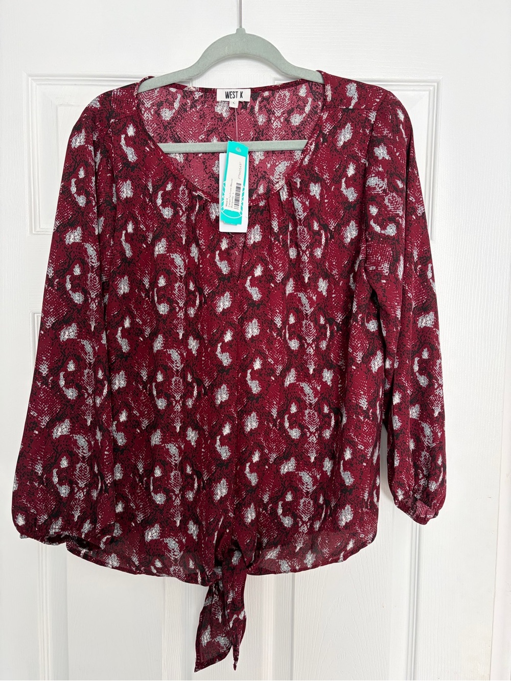 NWT Stitch Fix West K Tie Knot Blouse